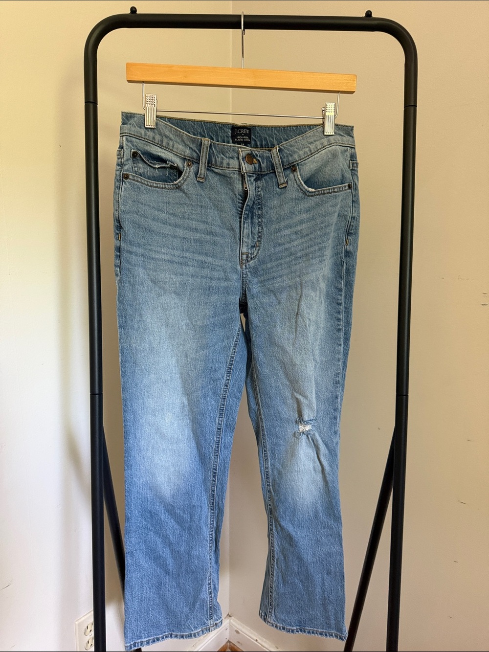 J.Crew High-Rise Flare Crop Jeans
